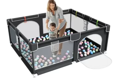 Baby Playpen, Extra Large Playpen, 79 x 63 Inches