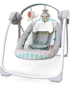 Bright Starts Portable Automatic 6-Speed Baby Swing