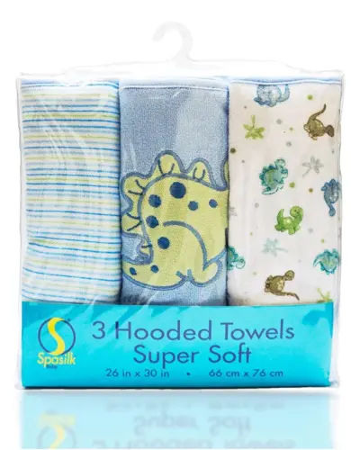 Spasilk Baby Soft Terry Hooded Baht Towel